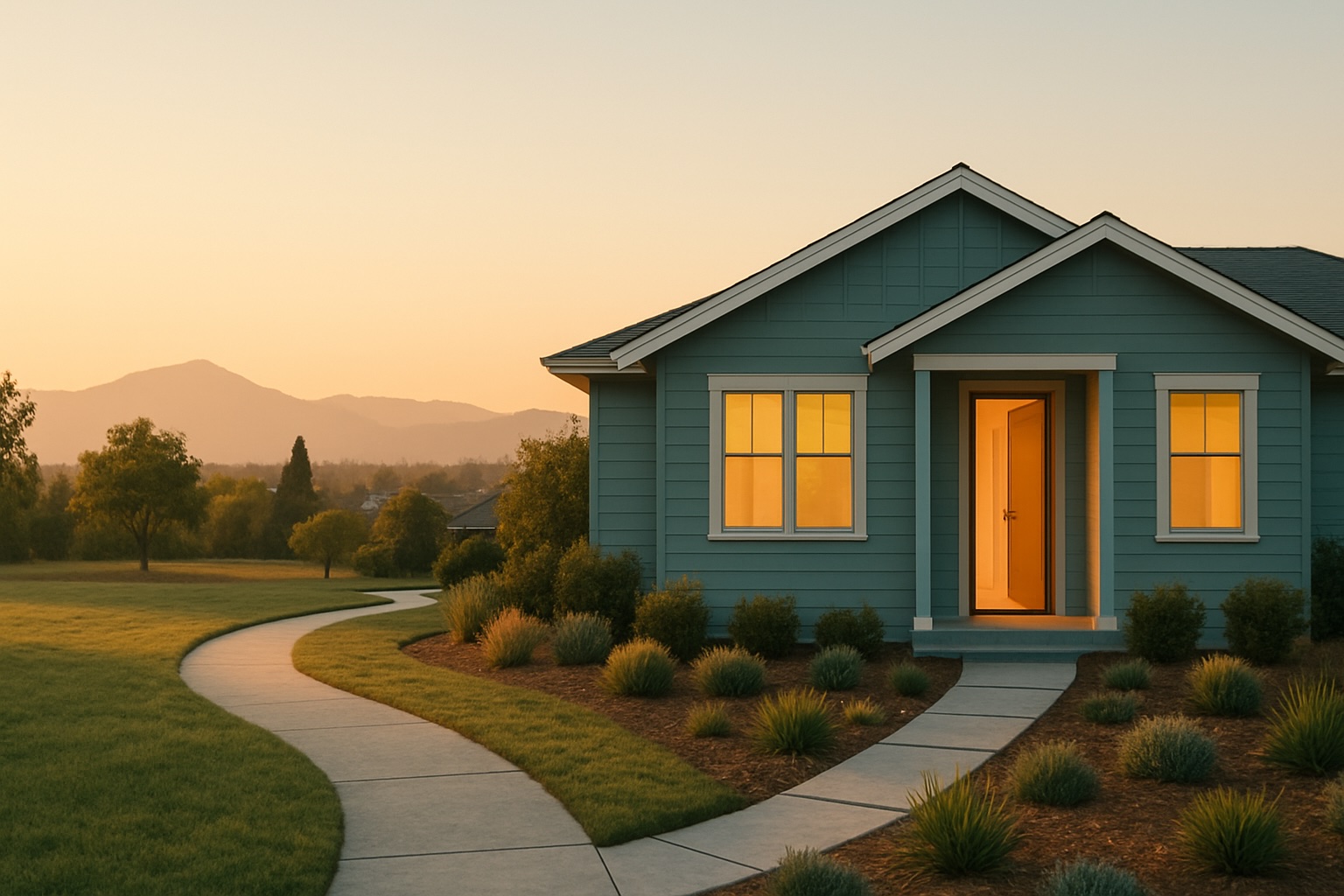 Modern home exterior